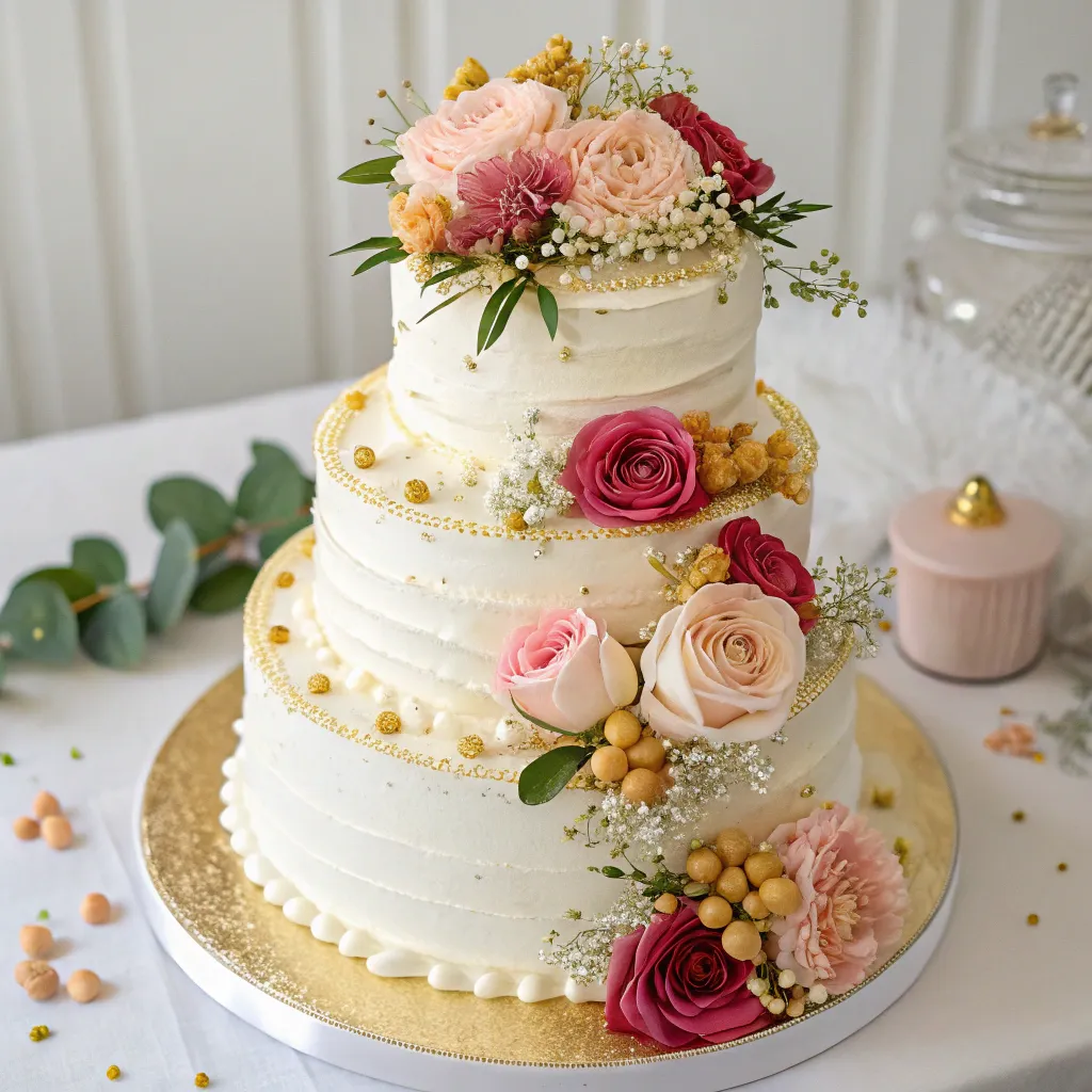 Beautifully decorated cake